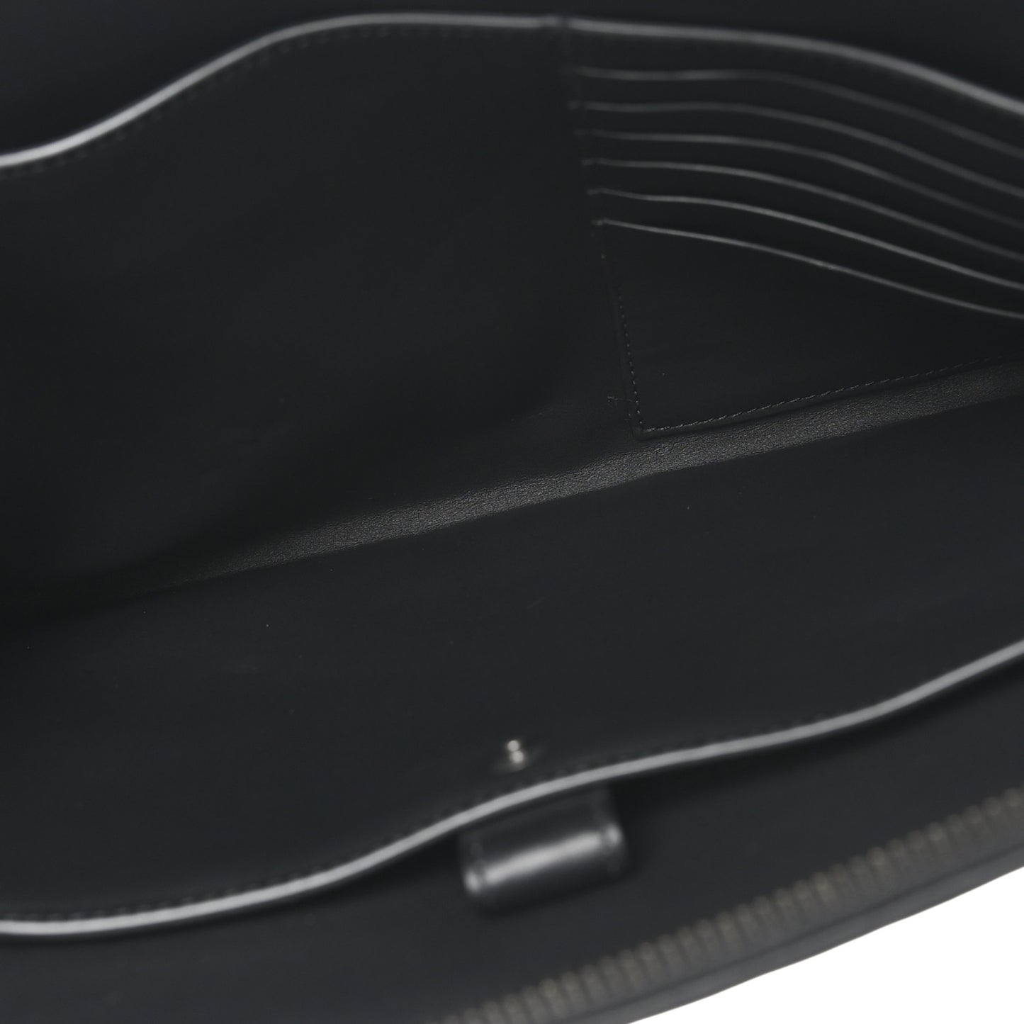 Calfskin Intrecciato Document Holder Black