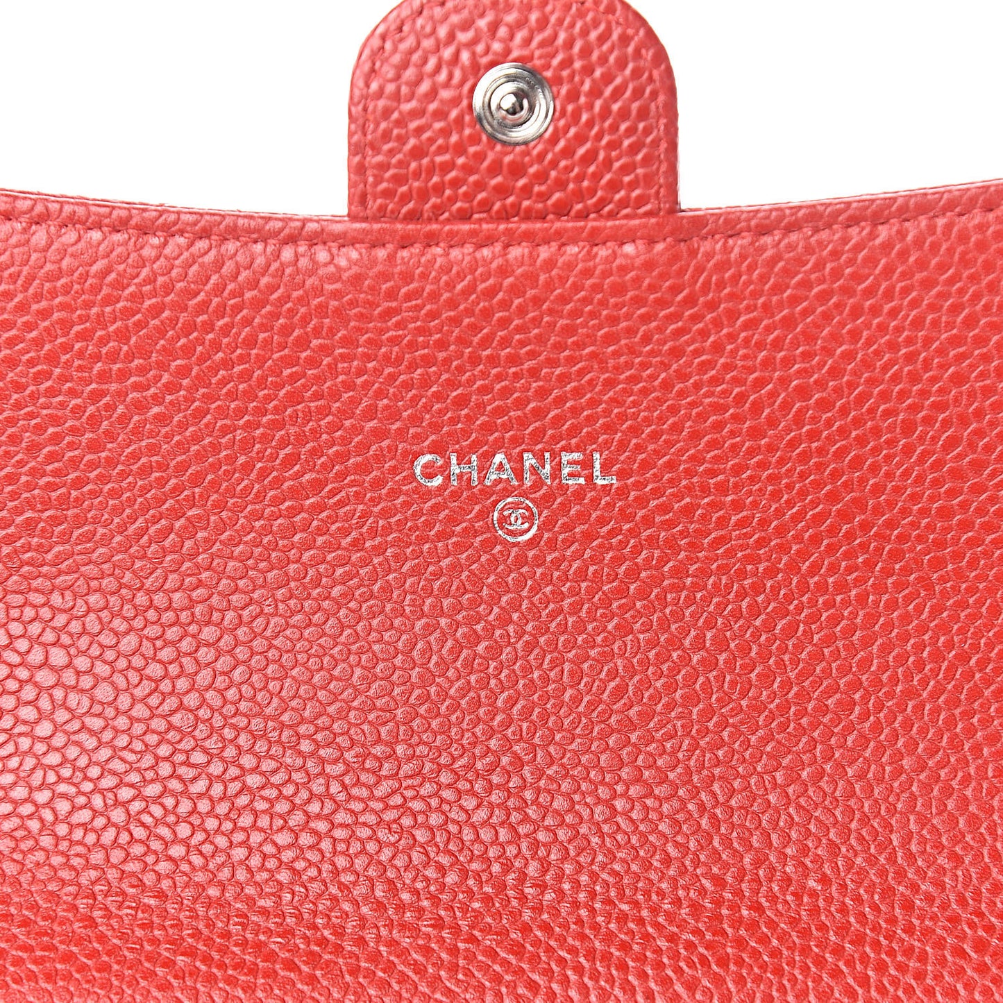 Caviar Quilted Travel Wallet Red