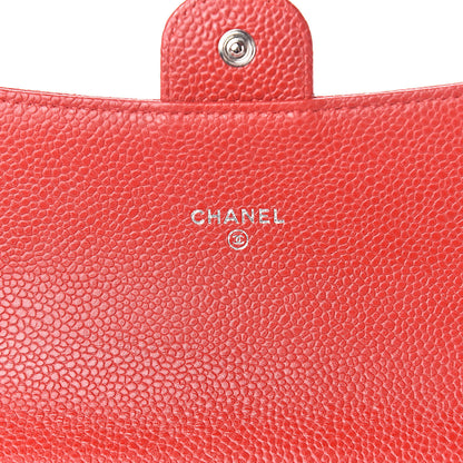 Chanel Caviar Quilted Travel Wallet Red 8 of 11