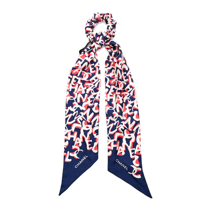 Chanel Silk CC Twilly Hair Tie Blue Multicolor 1 of 4