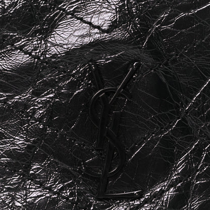 Saint Laurent Crinkled Calfskin Matelasse Monogram Niki Chain Wallet Black 8 of 10