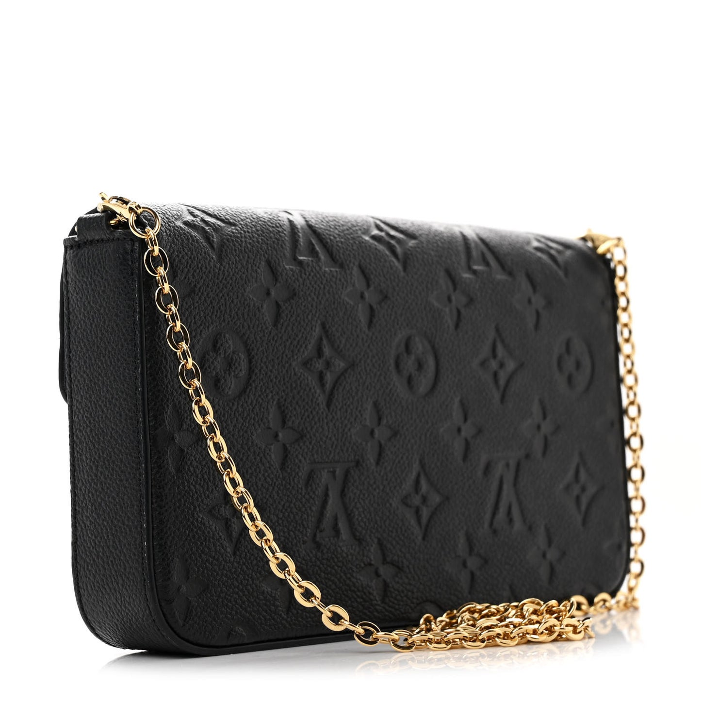 Empreinte Pochette Felicie Chain Wallet Black