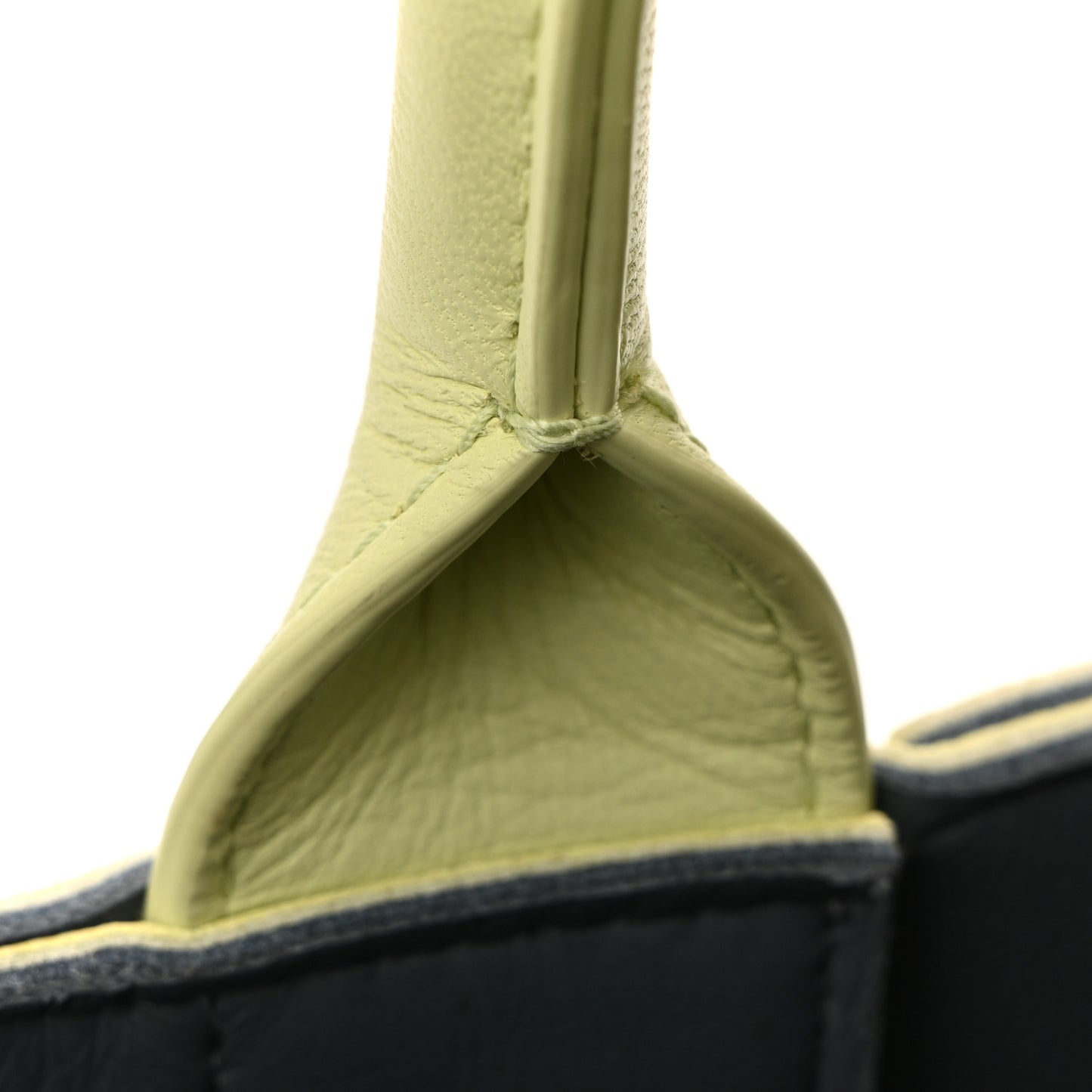 Nappa Maxi Intrecciato Small Arco Tote Lemon