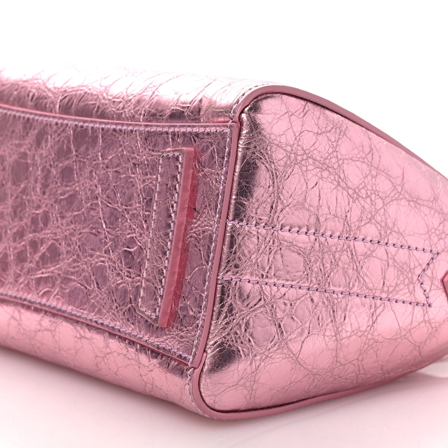Laminated Lambskin Mini Antigona Silk Pink
