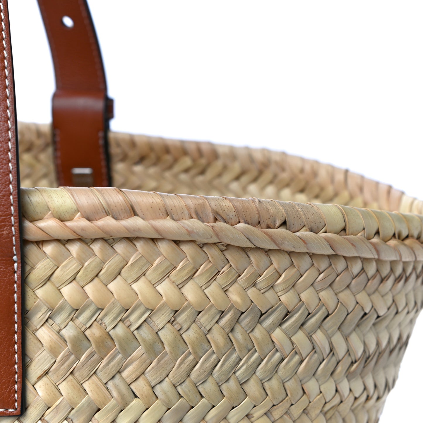 Raffia Basket Tote Bag Natural Tan