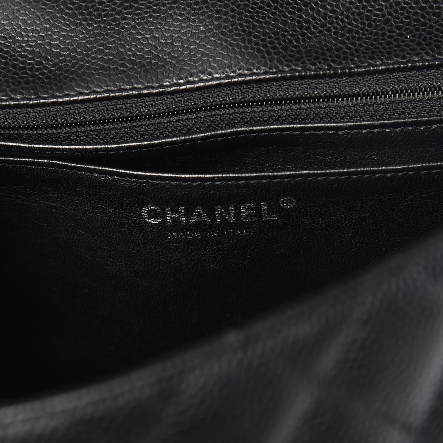 Caviar Quilted Jumbo Single Flap Black