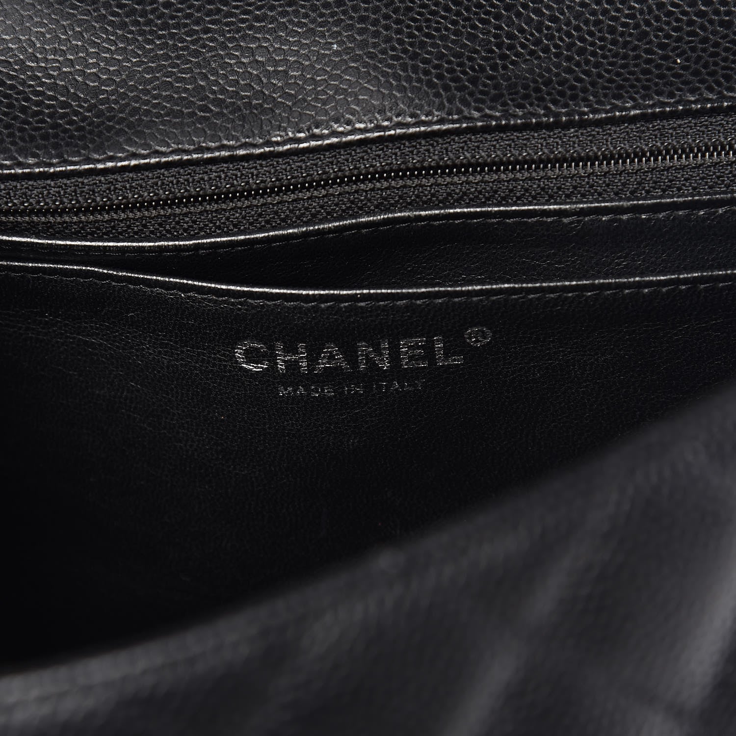 Chanel Caviar Quilted Jumbo Single Flap Black 7 of 9