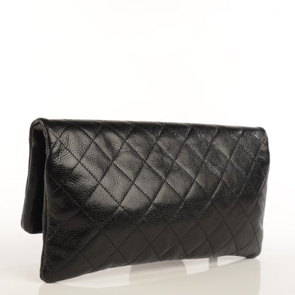 Chanel Caviar Quilted CC Beauty Clutch Black 3 of 7