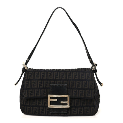 Fendi Zucchino Vitello Mini Mama Baguette Black Moro 1 of 10