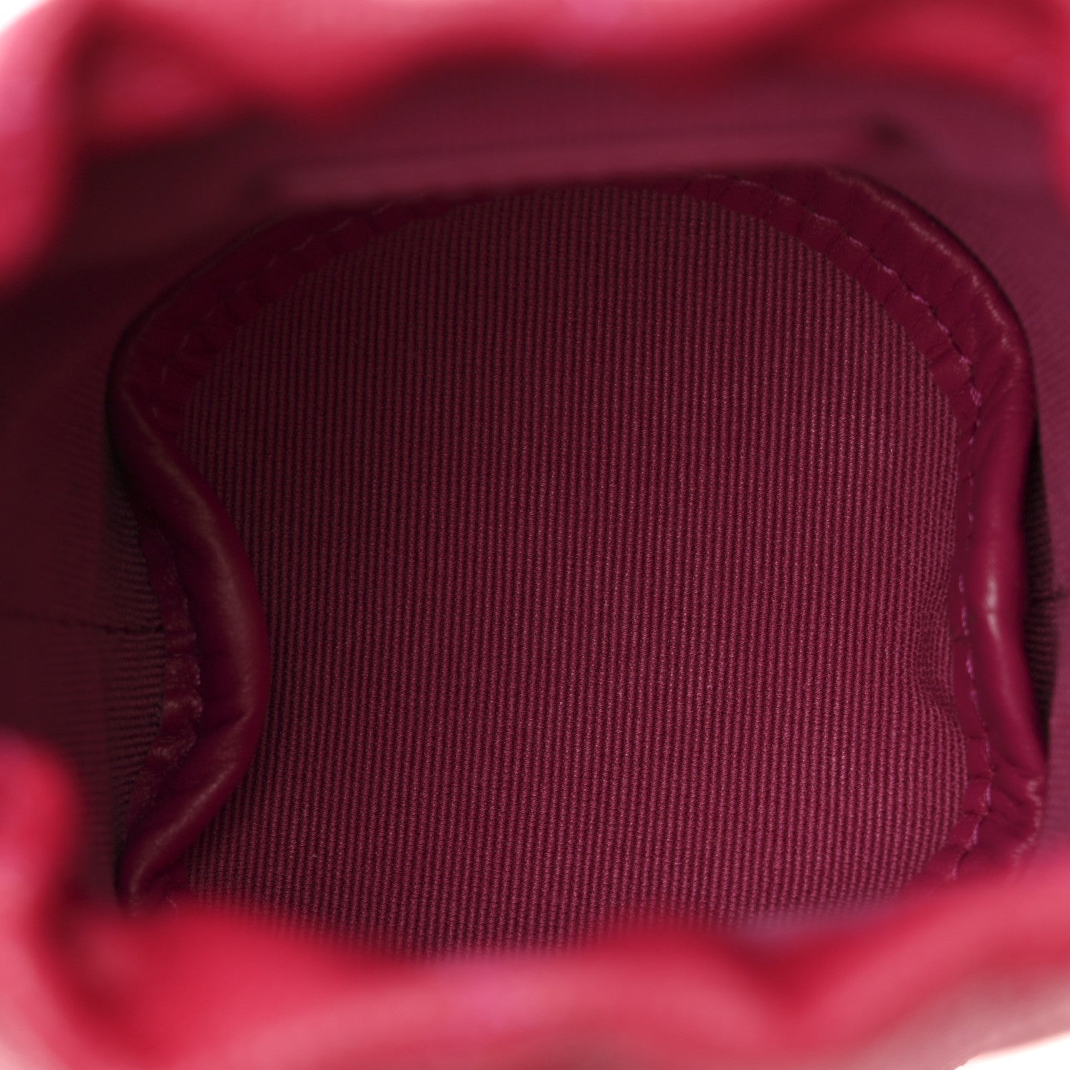 Chanel Caviar Quilted Twist Your Buttons Mini Bucket Bag Fuchsia 5 of 10