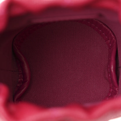 Chanel Caviar Quilted Twist Your Buttons Mini Bucket Bag Fuchsia 5 of 10