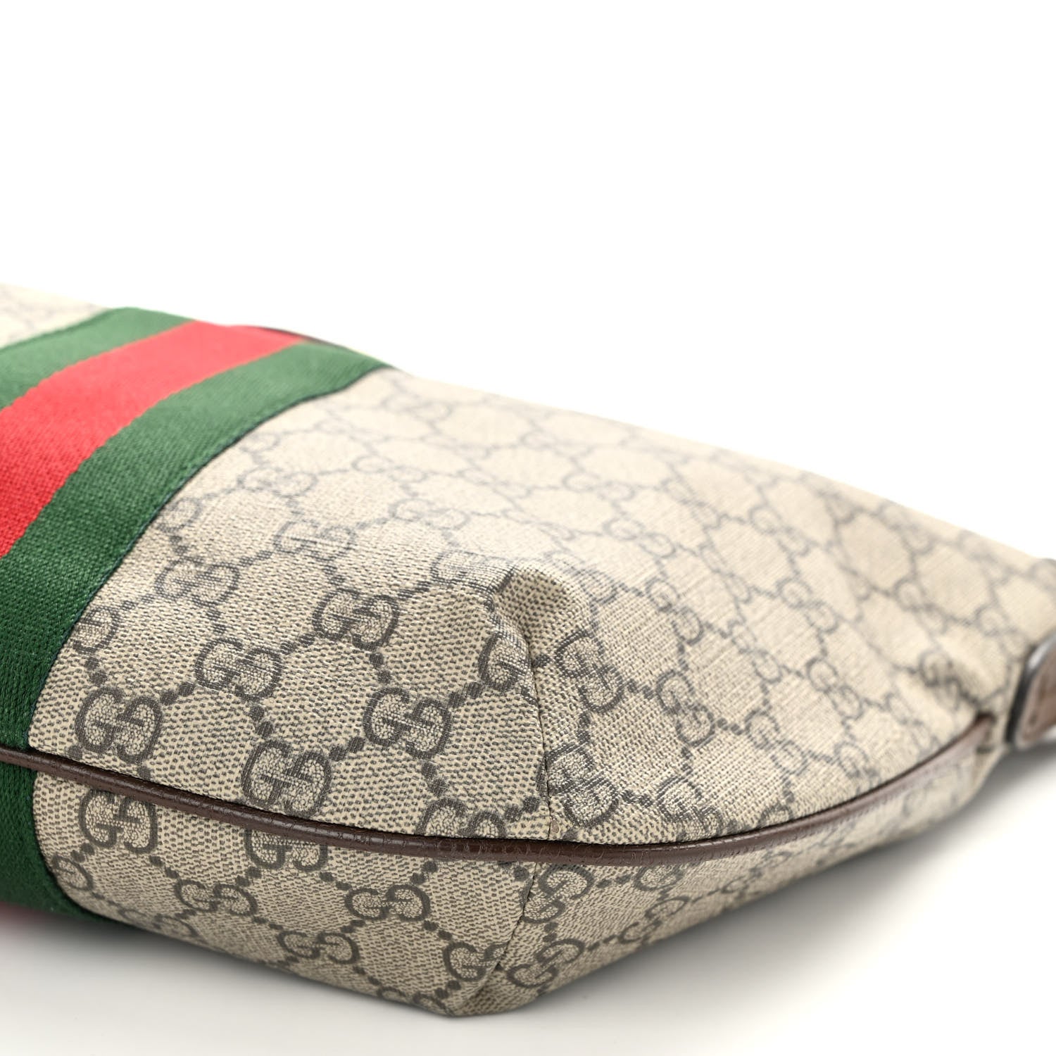 Gucci GG Supreme Monogram Web Small Ophidia Half Moon Hobo Brown 10 of 10