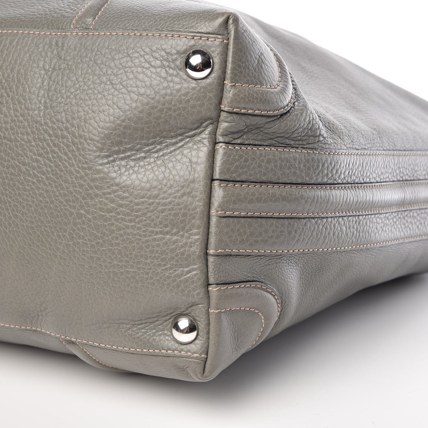 Pebbled Calfskin Large Hobo Green