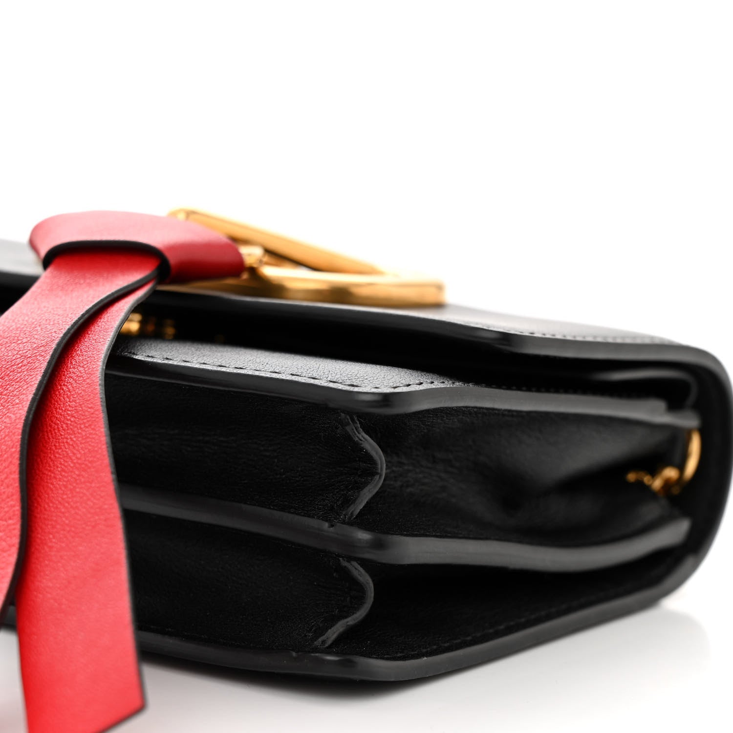 Valentino Garavani Smooth Calfskin Mini VRing Crossbody Bag Black 10 of 11