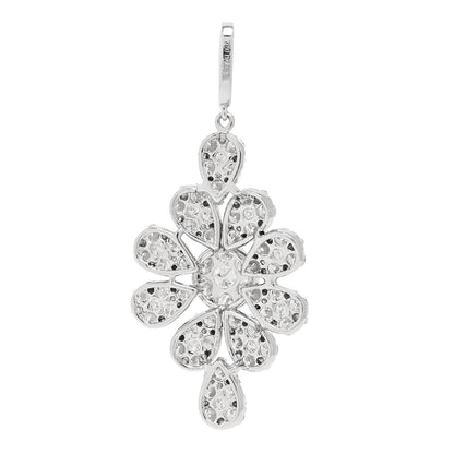 Parker & West by FASHIONPHILE 18K White Gold Diamond 1.76ctw Drop Pendant 3 of 5