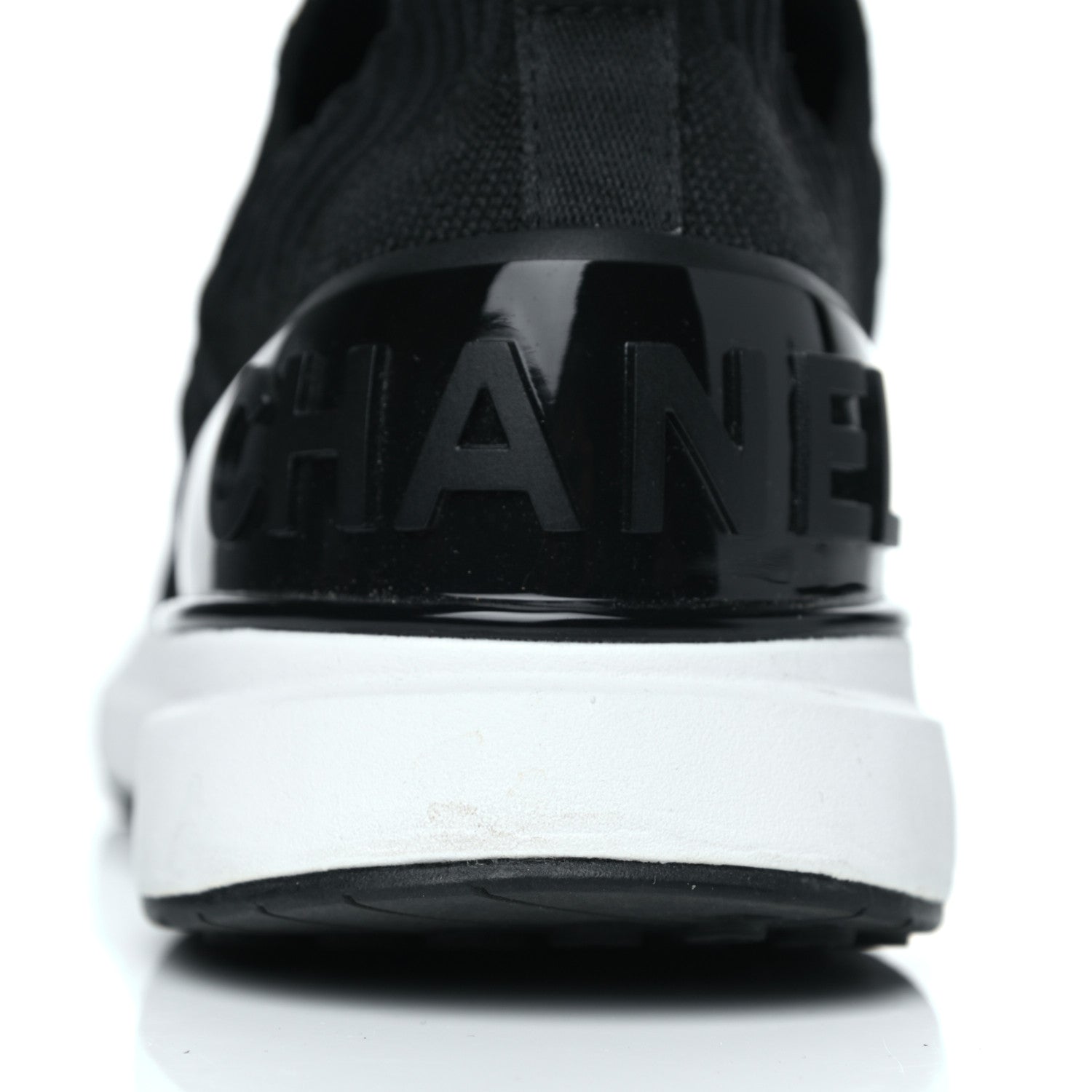 Chanel Fabric Logo Sneakers 38 Black 14 of 17