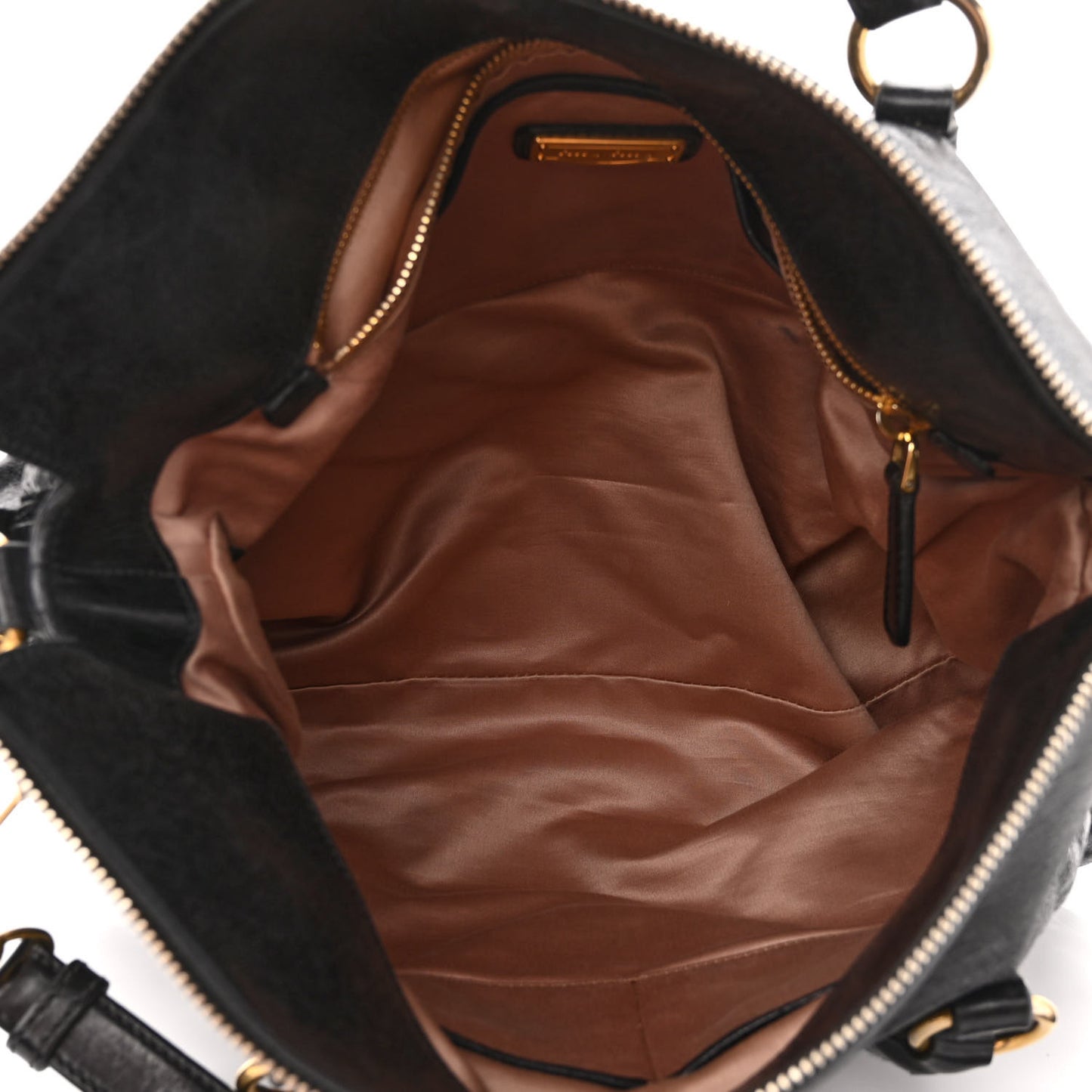 Vitello Lux Bow Tote Black