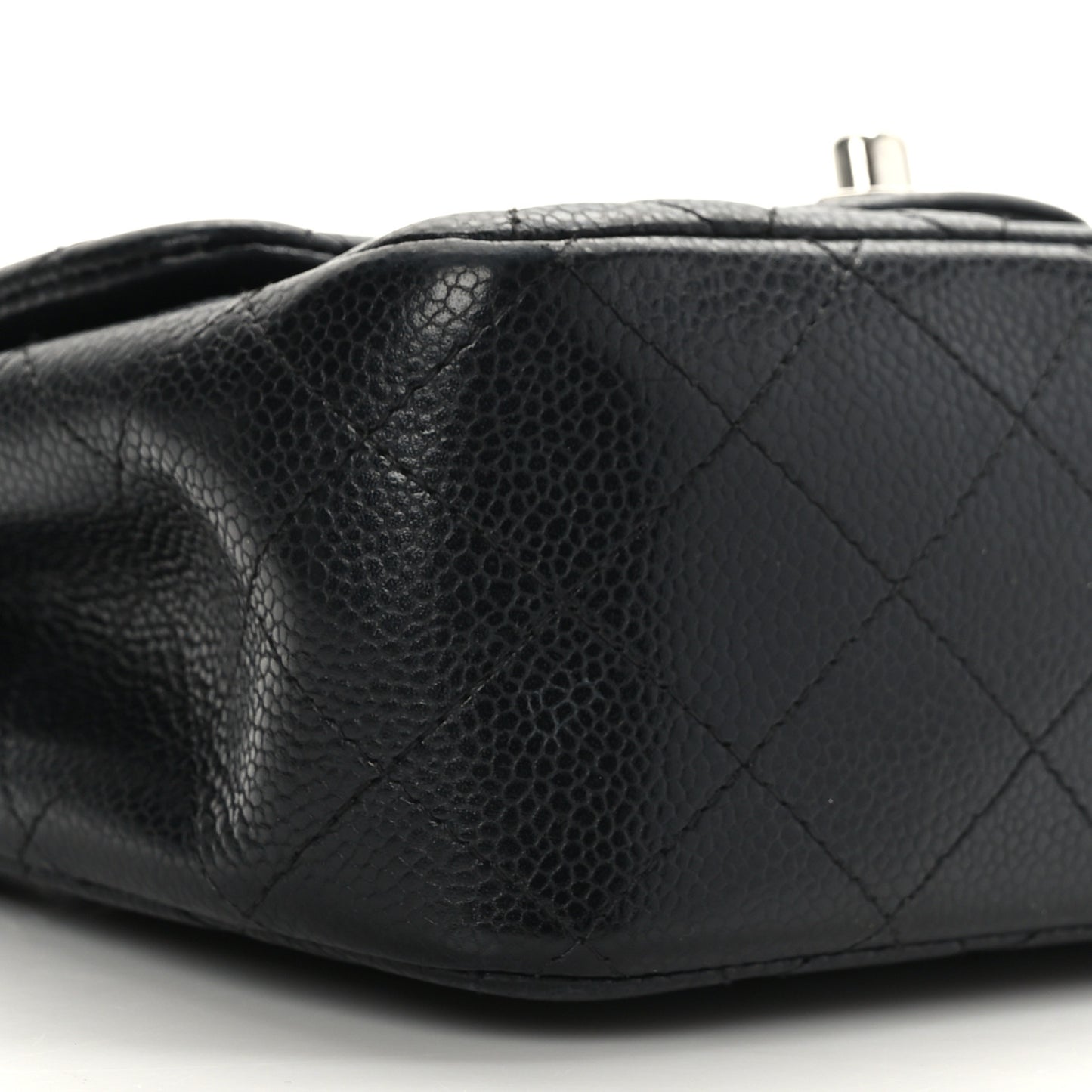 Caviar Quilted Mini Square Flap Black