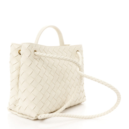 Bottega Veneta Nappa Intrecciato Small Andiamo Shoulder Bag Sea Salt 3 of 10