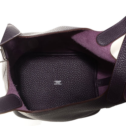 Hermes Taurillon Clemence Picotin Lock 18 PM Raisin 5 of 12