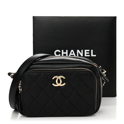 Chanel Caviar Quilted Affinity Camera Case Black 12 of 12