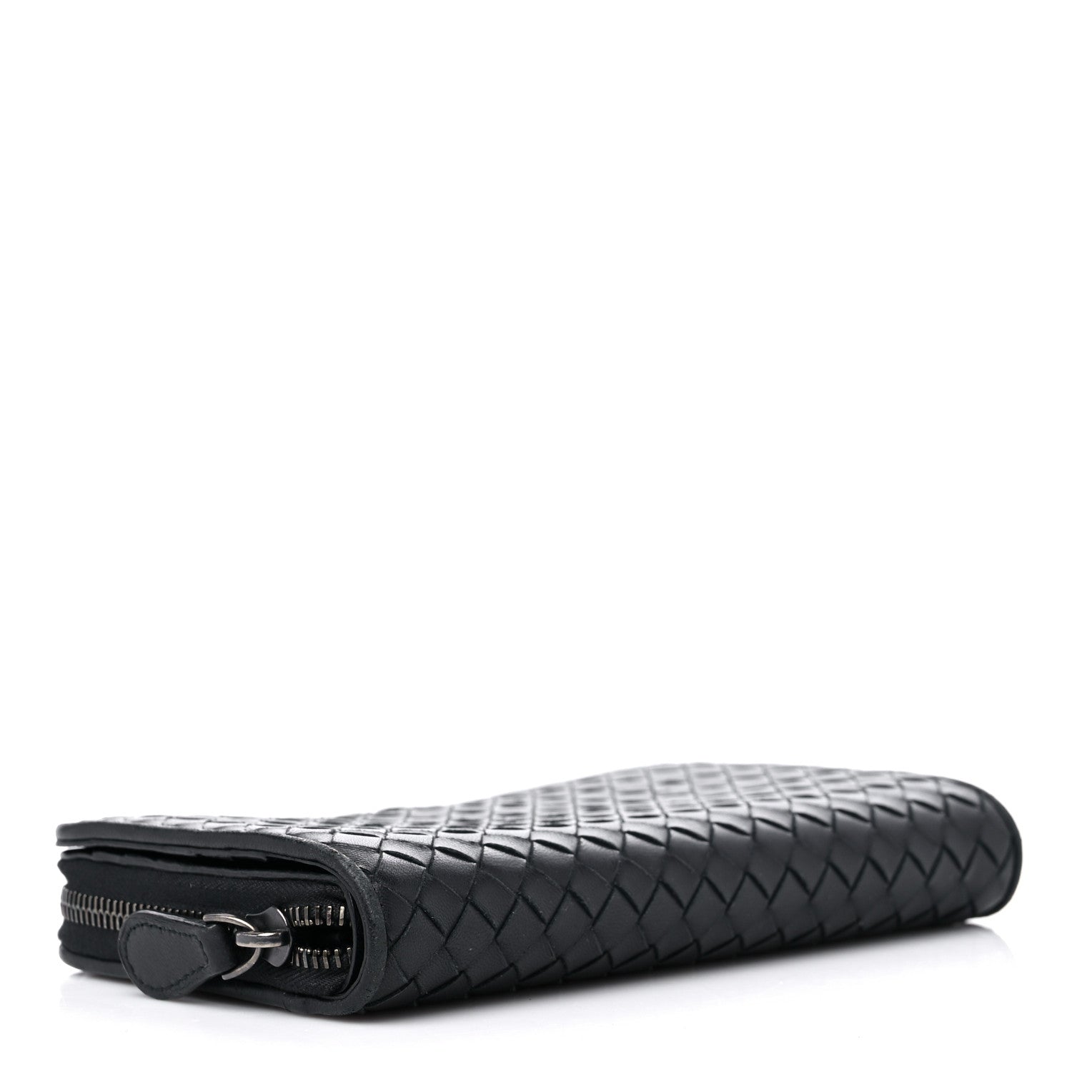 Bottega Veneta Nappa Intrecciato Zip Around Wallet Black 4 of 19