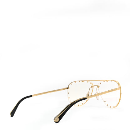 Louis Vuitton Metal The Party Aviator Anti Blue Light Sunglasses Z0997W Gold 4 of 6