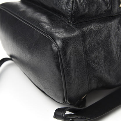 Balenciaga Agneau Classic Silver Hardware Backpack Black 8 of 9