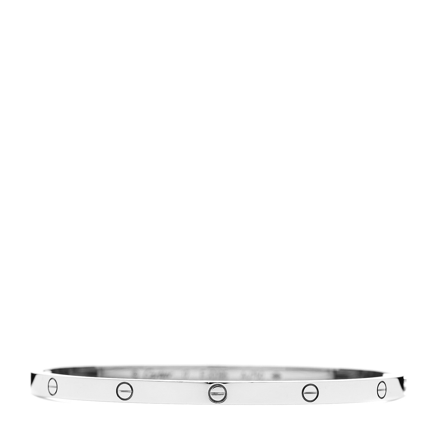 Cartier 18K White Gold Small LOVE Bracelet 17 1 of 4