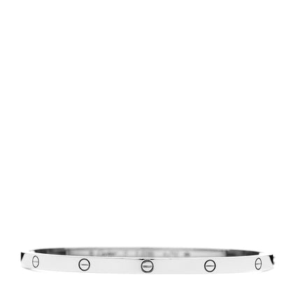 Cartier 18K White Gold Small LOVE Bracelet 17 1 of 4