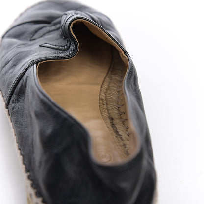 Chanel Lambskin CC Espadrilles 38 Black 7 of 11