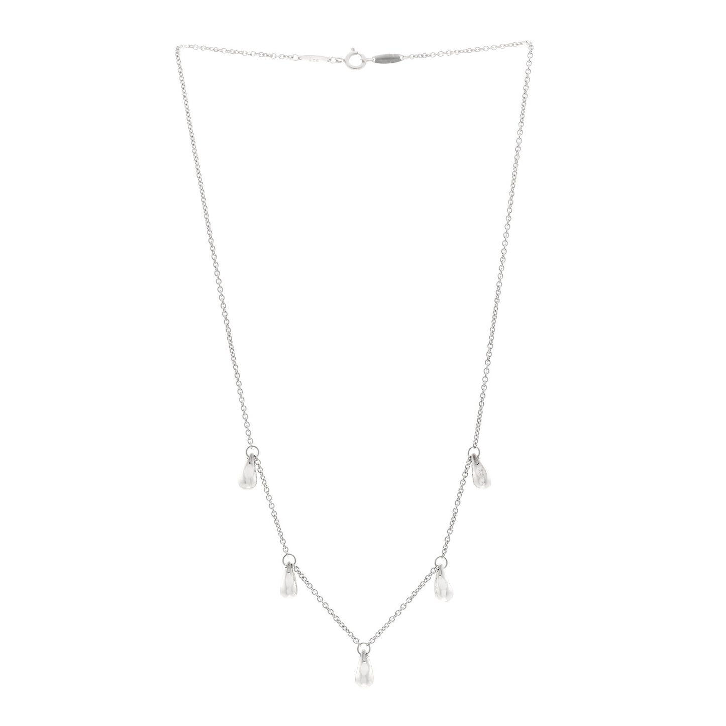 Sterling Silver Elsa Peretti Teardrops Necklace
