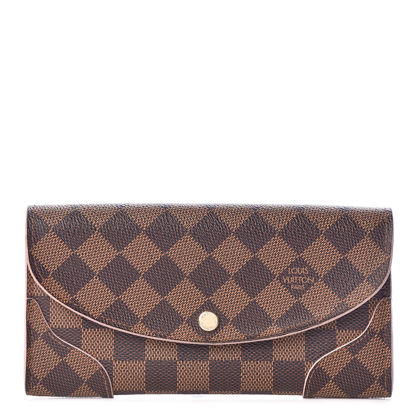 Damier Ebene Caissa Wallet Rose Ballerine