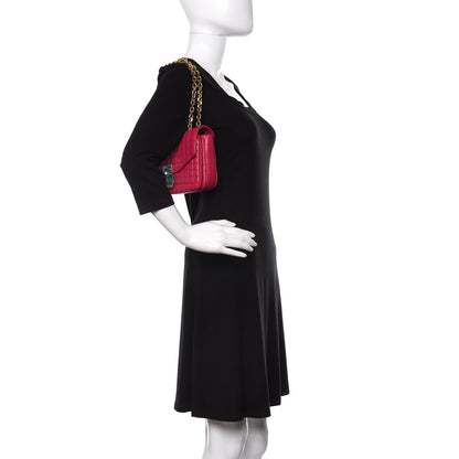 Celine Calfskin Quilted Medium C Bag Pink 2 of 12
