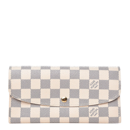 Louis Vuitton Damier Azur Emilie Wallet 1 of 8