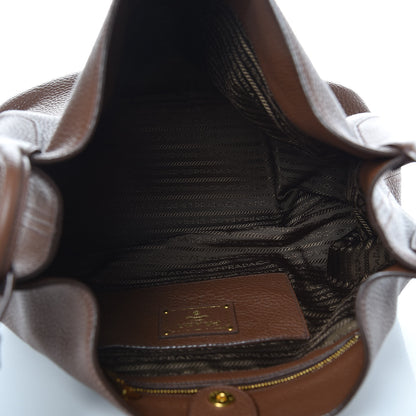 Prada Vitello Daino Tote Palissandro 5 of 12