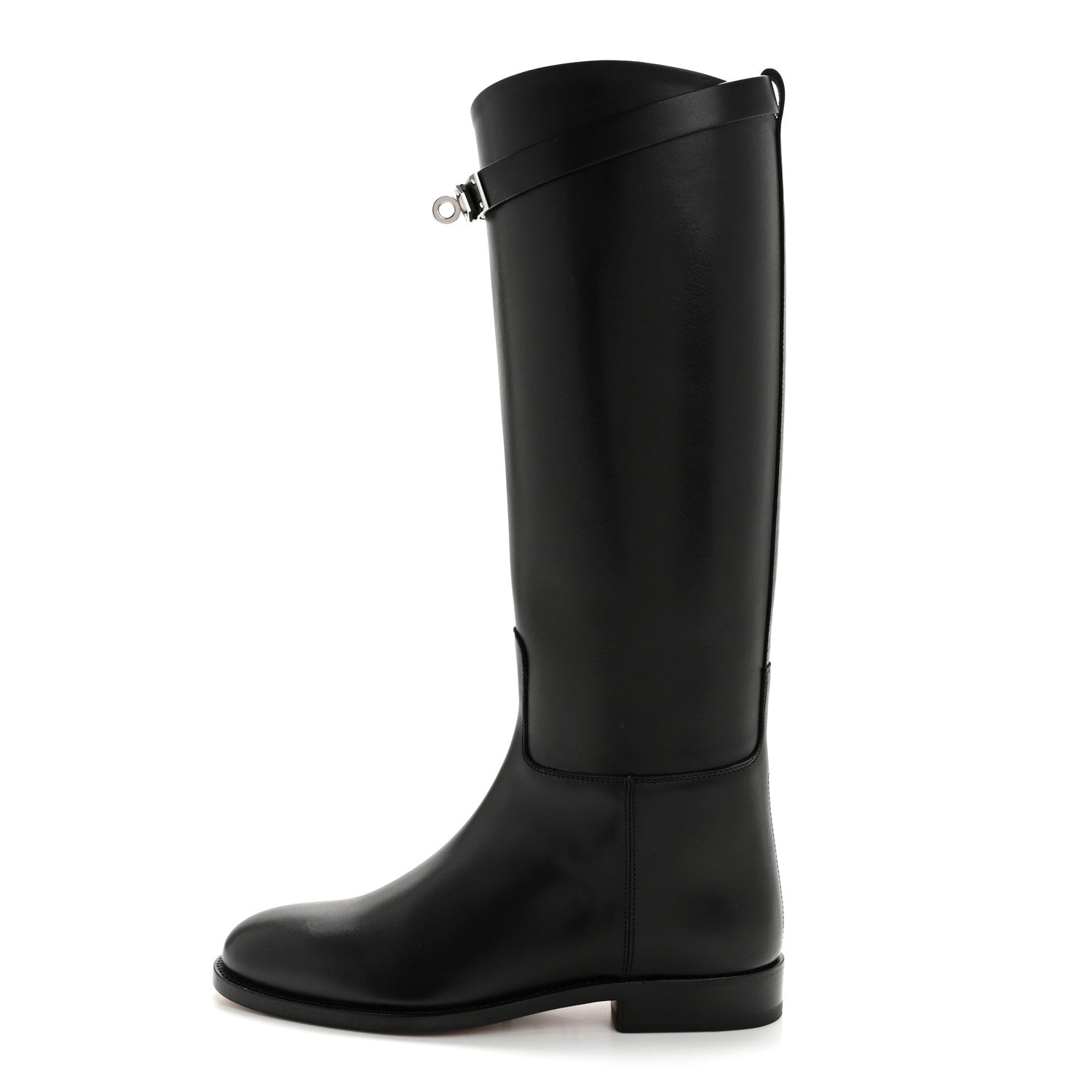 Hermes Box Kelly Jumping Boots 35.5 Black 1 of 9