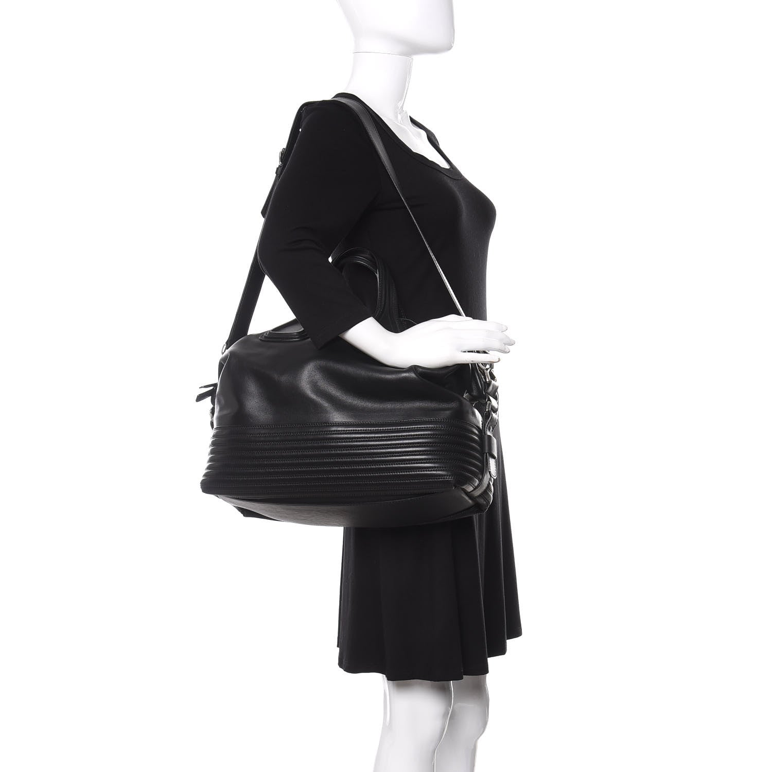 Givenchy Calfskin Medium Biker Nightingale Black 2 of 10
