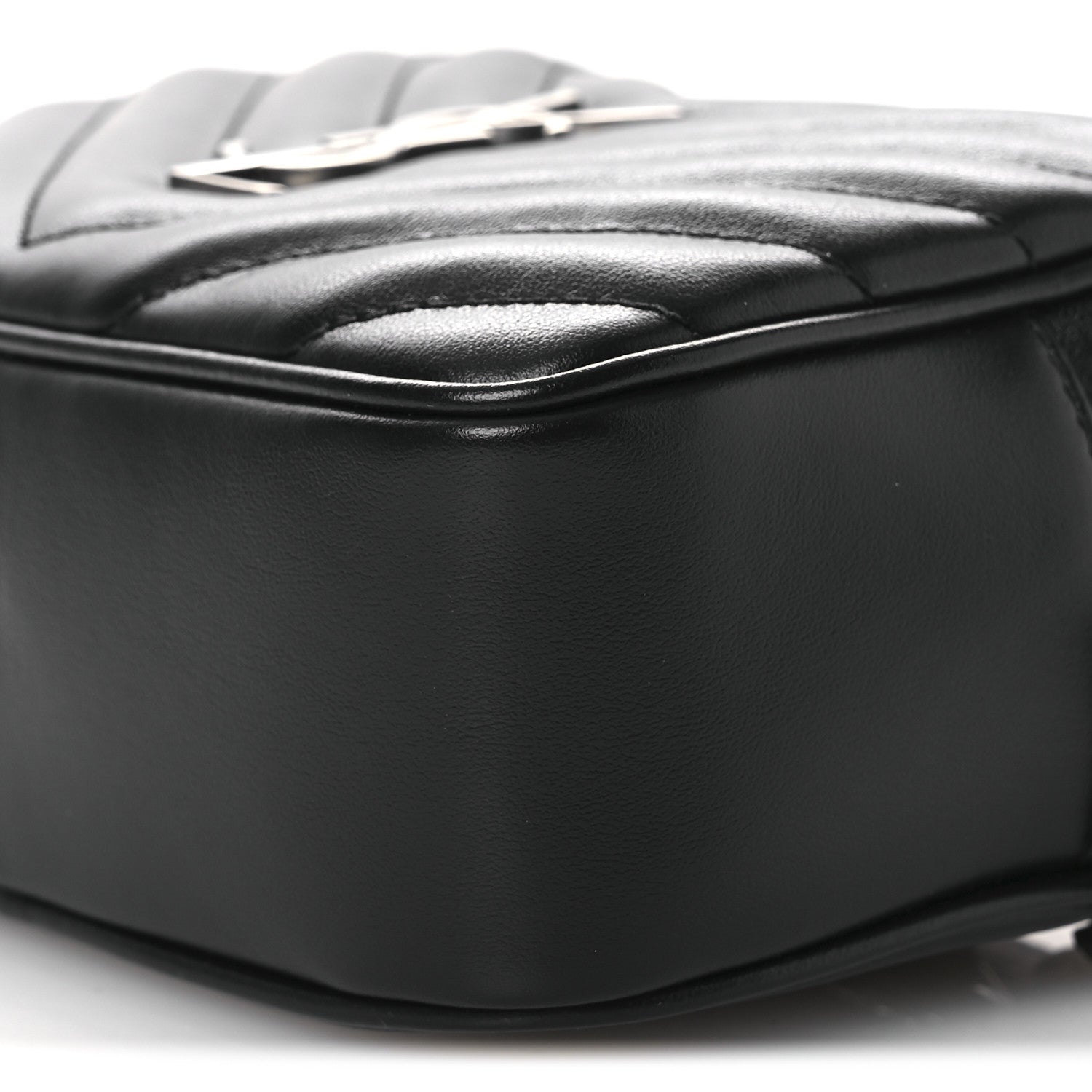Saint Laurent Calfskin Matelasse Monogram Lou Belt Bag Black 10 of 11