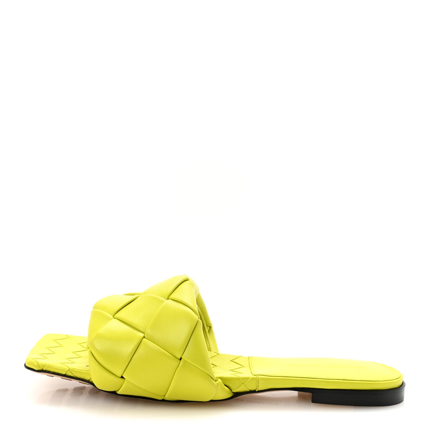 Nappa Maxi Intrecciato Lido Flat Sandals 41 Kiwi