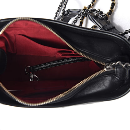 Chanel Aged Calfskin Quilted Small Gabrielle Hobo Black 5 of 10
