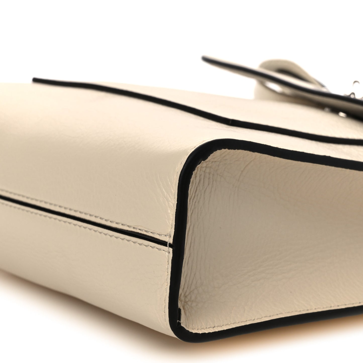 Grain Calfskin Small New Antony Messenger Crossbody Eggshell