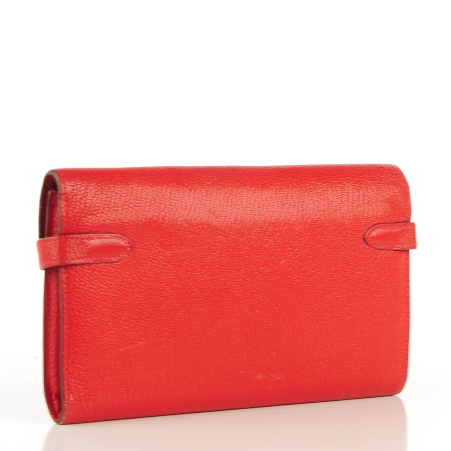 Chevre Mysore Kelly Longue Wallet Rouge Garance