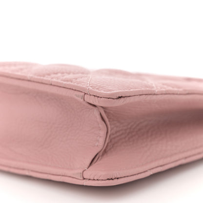 Christian Dior Calfskin Cannage Caro Zipped Pouch With Chain Fard 11 of 13