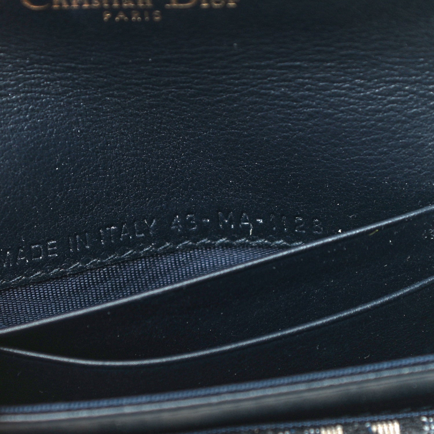 Christian Dior Oblique Saddle Card Holder Blue 12 of 13