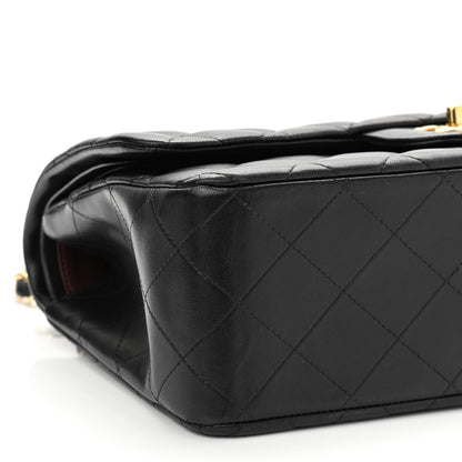 Chanel Lambskin Quilted Jumbo Double Flap Black 9 of 11