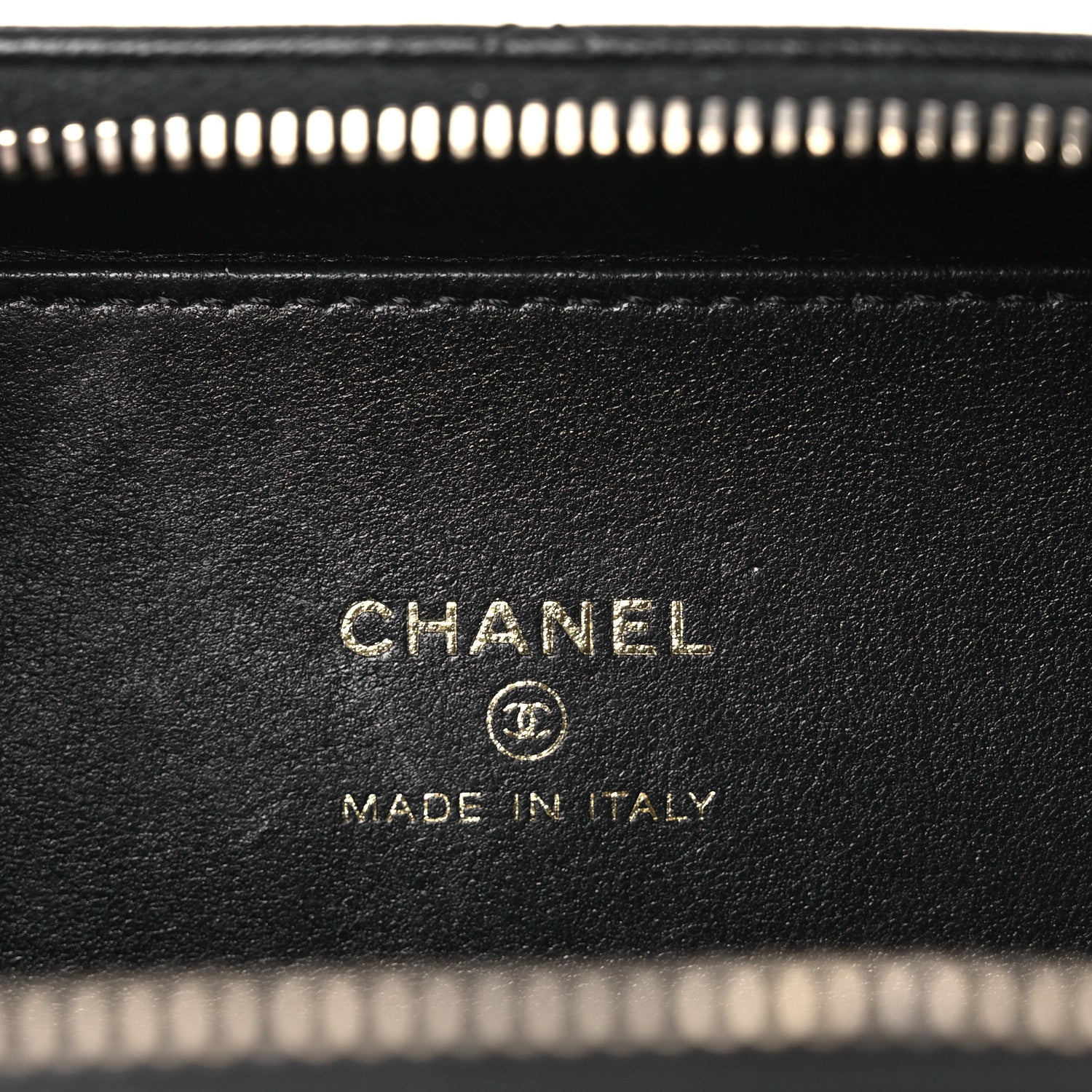 Chanel Lambskin Quilted Top Handle Mini Vanity Case Black 6 of 11