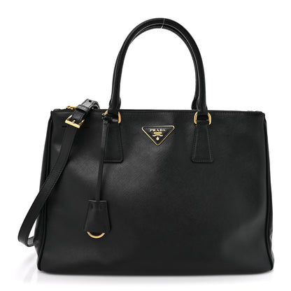 Prada Saffiano Lux Medium Galleria Double Zip Black 1 of 12