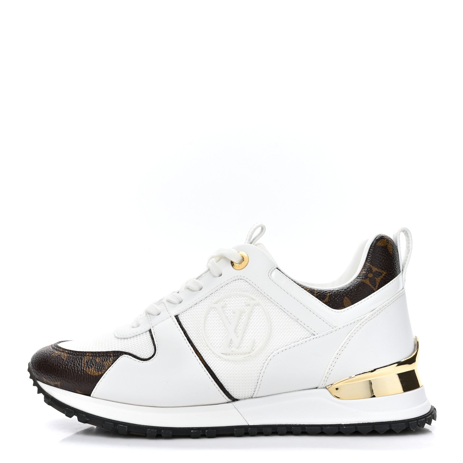 Louis Vuitton Calfskin Monogram Run Away Sneakers 37 White 1 of 12
