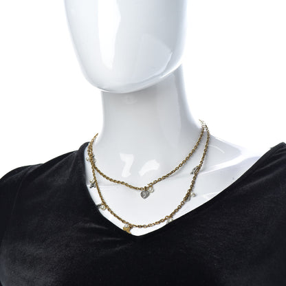 Christian Dior Metal Star J'adior Multi Strand Necklace Aged Gold 2 of 5